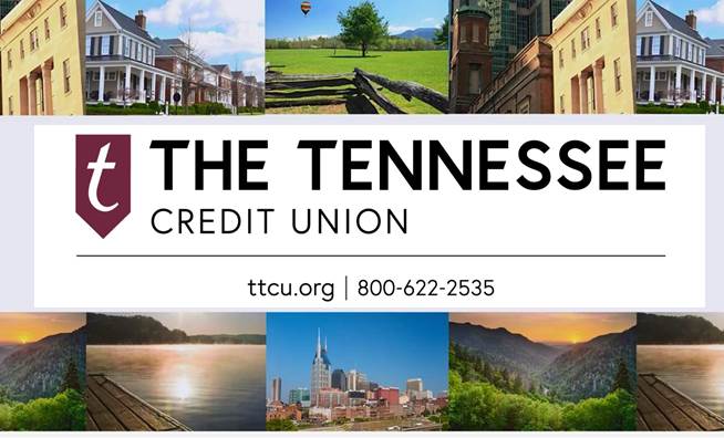 TTCU Ad on Tennessee Crossroads TV broadcast